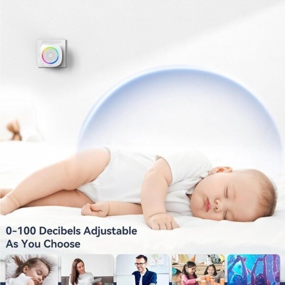 NIB NEW! White Wireless Doorbell with LED Light New in Box Security Door Bell - Picture 5 of 12